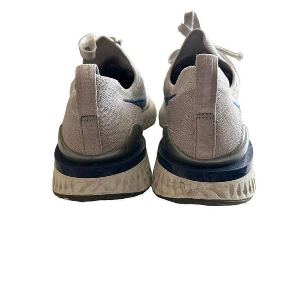 Nike Epic React Flyknit 2 Coastal Blue Vast Grey White BQ8928-015 Running‎ - Picture 4 of 12